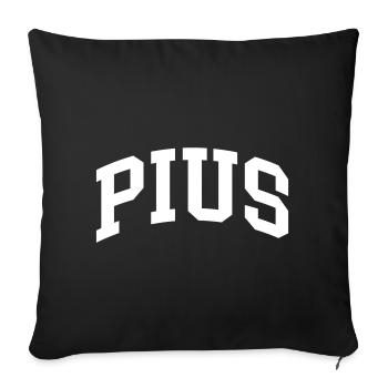 Pie - Housse de coussin décorative 45 x 45 cm - noir - Devant