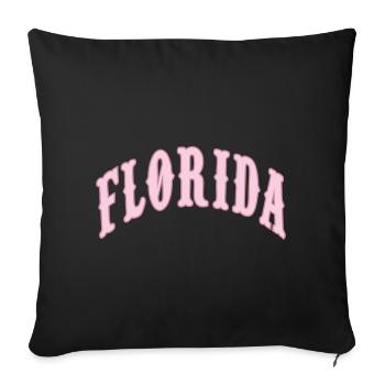 Florida - Sofa pillowcase 17,3'' x 17,3'' (45 x 45 cm) - black - Front