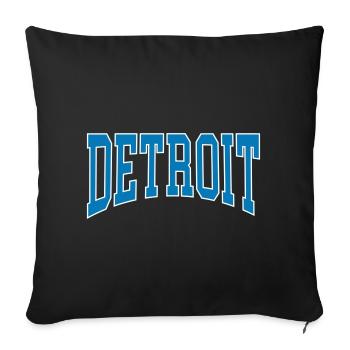 Detroit - Sofa pillowcase 17,3'' x 17,3'' (45 x 45 cm) - black - Front