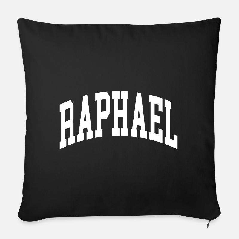 Raphael - Sofakissenbezug 45 x 45 cm - Schwarz