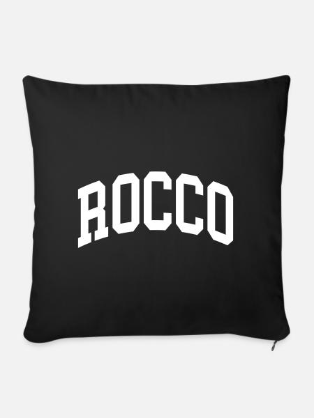Rocco - Sofakissenbezug 45 x 45 cm - Schwarz