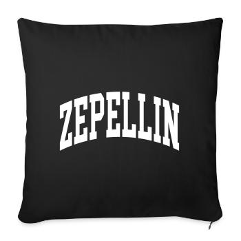Zepellin - Housse de coussin décorative 45 x 45 cm - noir - Devant