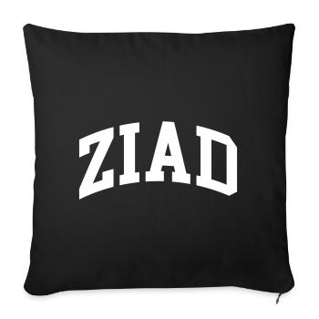 Ziad - Housse de coussin décorative 45 x 45 cm - noir - Devant