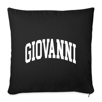 Giovanni - Sofa pillowcase 17,3'' x 17,3'' (45 x 45 cm) - black - Front