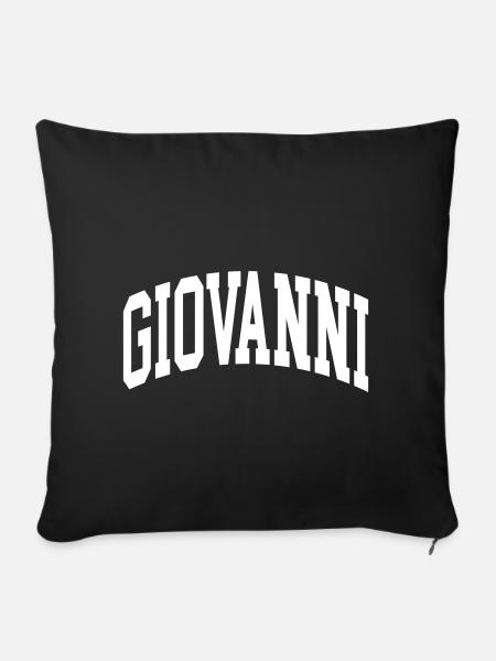 Giovanni - Sofakissenbezug 45 x 45 cm - Schwarz