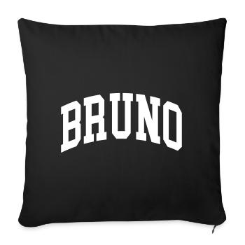 Bruno - Sofakissenbezug 45 x 45 cm - Schwarz - Vorne