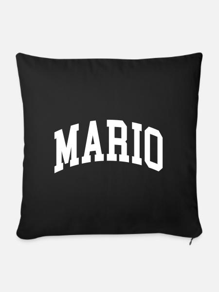 Mario - Sofakissenbezug 45 x 45 cm - Schwarz
