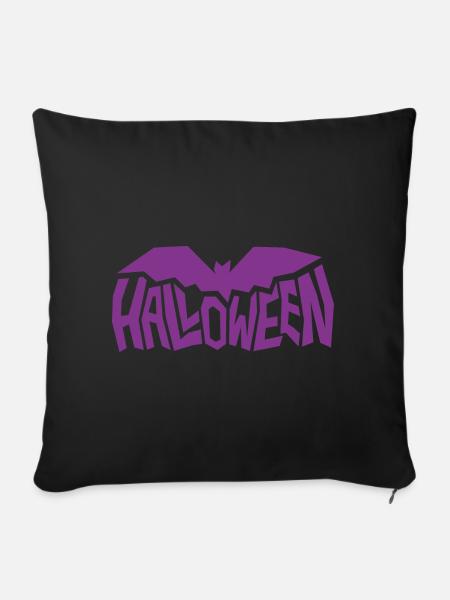 Halloween-Peitsche - Sofakissenbezug 45 x 45 cm - Schwarz