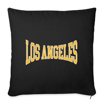 Los Angeles - Sofa pillowcase 17,3'' x 17,3'' (45 x 45 cm) - black - Front