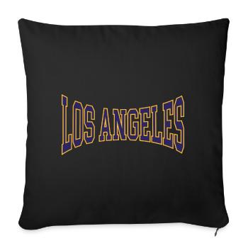 Los Angeles - Sofa pillowcase 17,3'' x 17,3'' (45 x 45 cm) - black - Front