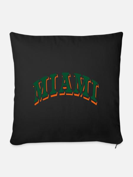 Miami - Sofakissenbezug 45 x 45 cm - Schwarz