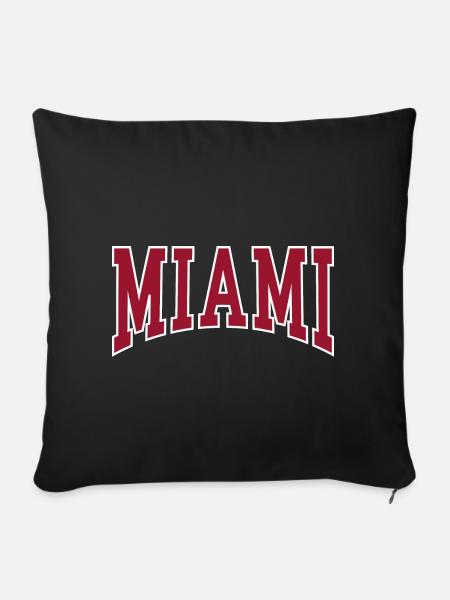 Miami - Sofakissenbezug 45 x 45 cm - Schwarz
