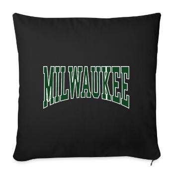 Milwaukee - Housse de coussin décorative 45 x 45 cm - noir - Devant