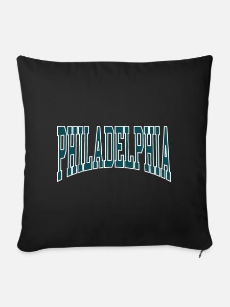 Philadelphia - Sofakissenbezug 45 x 45 cm - Schwarz