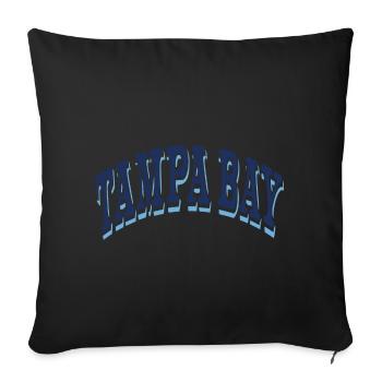Tampa Bay - Sofa pillowcase 17,3'' x 17,3'' (45 x 45 cm) - black - Front