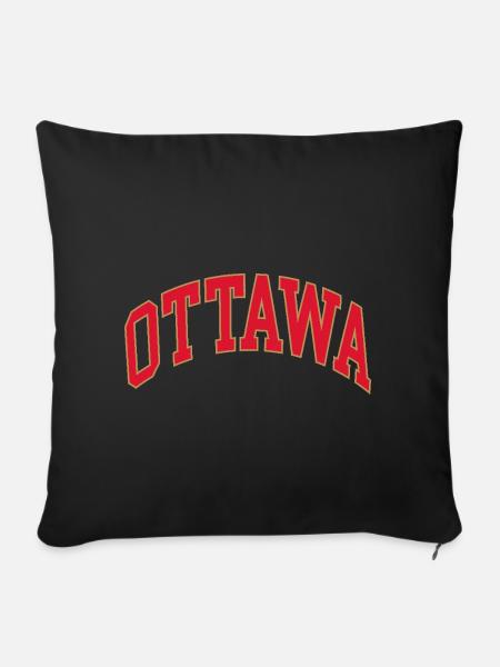 Ottawa - Sofakissenbezug 45 x 45 cm - Schwarz