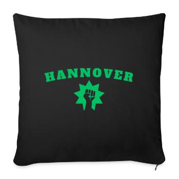 Hannover - Sofakissenbezug 45 x 45 cm - Schwarz - Vorne
