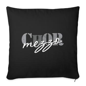 Choir mezzo-soprano - Sofa pillowcase 17,3'' x 17,3'' (45 x 45 cm) - black - Front