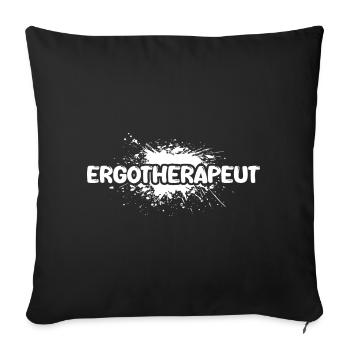 Job Occupational Therapist - Sofa pillowcase 17,3'' x 17,3'' (45 x 45 cm) - black - Front