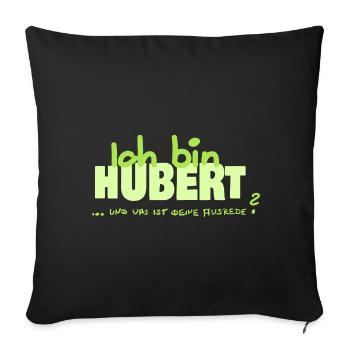 Gift for Hubert - Sofa pillowcase 17,3'' x 17,3'' (45 x 45 cm) - black - Front