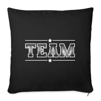 Team - Sofa pillowcase 17,3'' x 17,3'' (45 x 45 cm) - black - Front