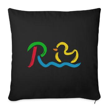 Endlich Rente - Ruhestand - Pension - Sofakissenbezug 45 x 45 cm - Schwarz - Vorne