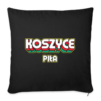 Košice Piła. Name des Retro-Bezirks - Sofakissenbezug 45 x 45 cm - Schwarz - Vorne