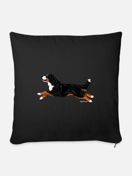 Bouvier bernois - Housse de coussin décorative 45 x 45 cm - noir