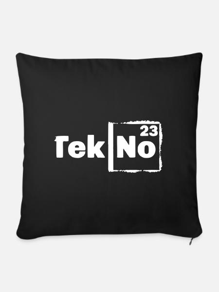 tekno 23 - Sofakissenbezug 45 x 45 cm - Schwarz