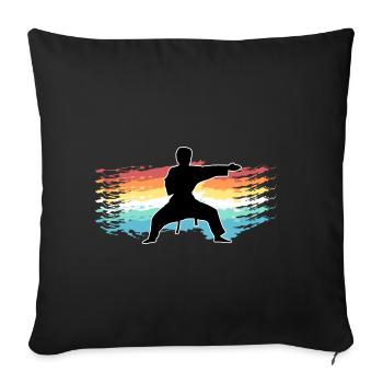 Judo - Sofakissenbezug 45 x 45 cm - Schwarz - Vorne