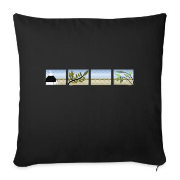 Apulia Spirit - Housse de coussin décorative 45 x 45 cm - noir - Devant