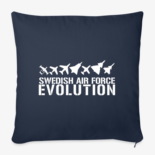 Swedish Air Force Evolution - Soffkuddsöverdrag, 45 x 45 cm