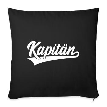 KAPITÄN KAPITÄNE SWOOSH - Sofakissenbezug 45 x 45 cm - Schwarz - Vorne