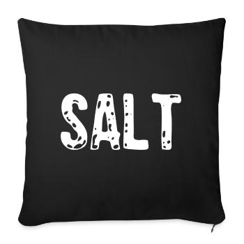 Salt Costume - Couple Salt And Pepper Costume - Sofa pillowcase 17,3'' x 17,3'' (45 x 45 cm) - black - Front