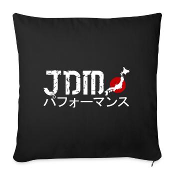 JDM Performance Tuning - Sofakissenbezug 45 x 45 cm - Schwarz - Vorne