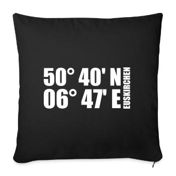 Coordonnées d’Euskirchen - Housse de coussin décorative 45 x 45 cm - noir - Devant