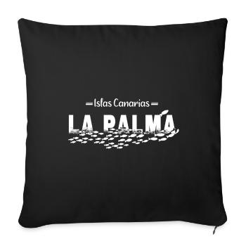 La Palma Summer Sun Beach Poisson de mer - Housse de coussin décorative 45 x 45 cm - noir - Devant