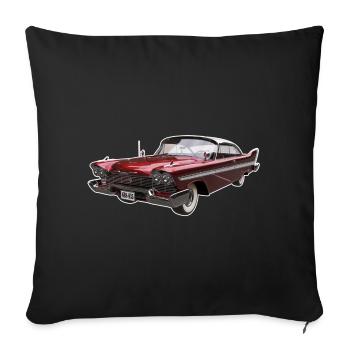 Vintage Dream Car ohne Text - Sofakissenbezug 45 x 45 cm - Schwarz - Vorne