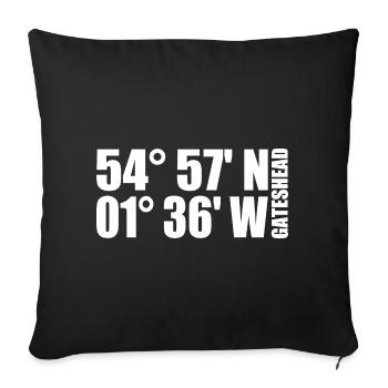 Gateshead Coordinates - Sofa pillowcase 17,3'' x 17,3'' (45 x 45 cm) - black - Front