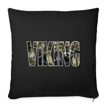 viking - Housse de coussin décorative 45 x 45 cm - noir - Devant