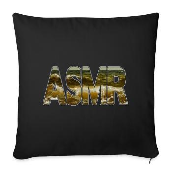 ASMR Waves Sea - Sofa pillowcase 17,3'' x 17,3'' (45 x 45 cm) - black - Front