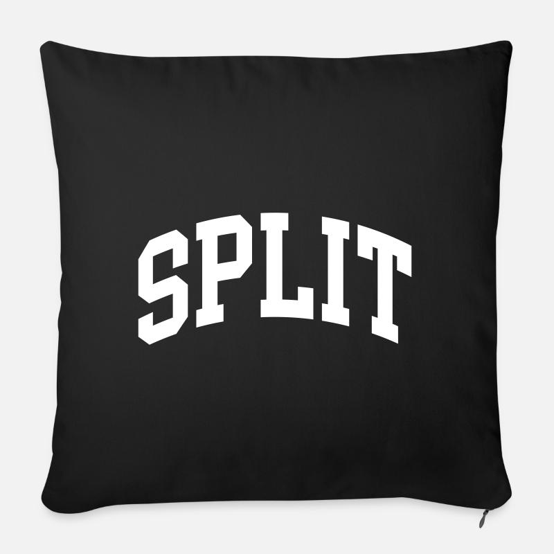 Split - Sofakissenbezug 45 x 45 cm - Schwarz