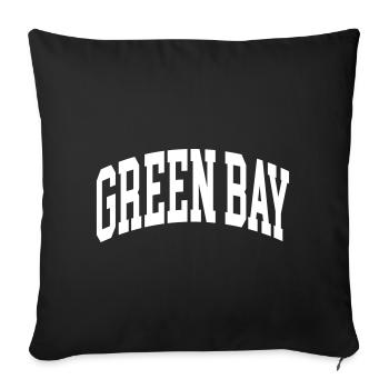 Green Bay - Sofa pillowcase 17,3'' x 17,3'' (45 x 45 cm) - black - Front