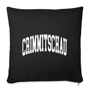Crimmitschau - Housse de coussin décorative 45 x 45 cm - noir - Devant