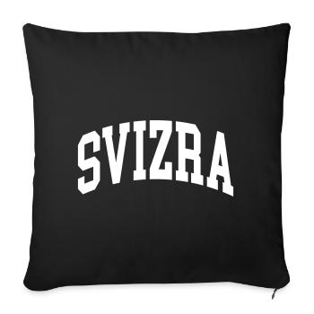 Svizra - Sofa pillowcase 17,3'' x 17,3'' (45 x 45 cm) - black - Front