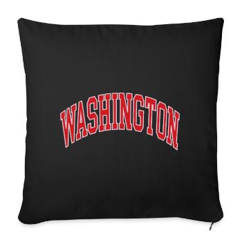Washington - Sofakissenbezug 45 x 45 cm - Schwarz - Vorne