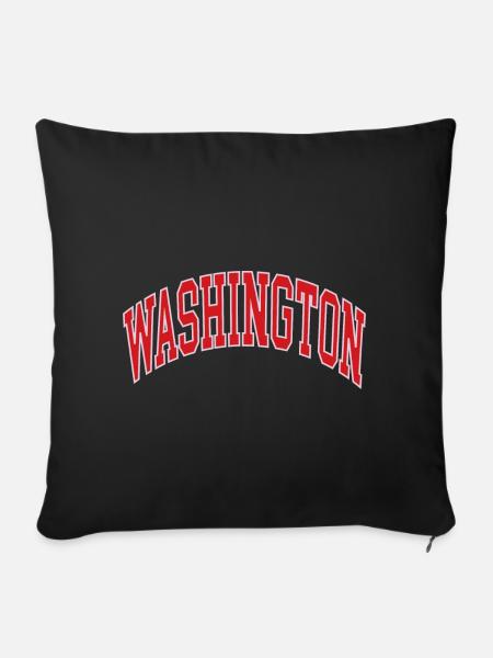 Washington - Sofakissenbezug 45 x 45 cm - Schwarz