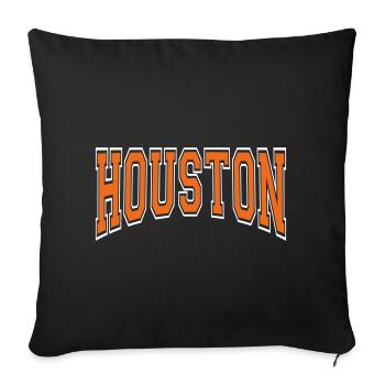 Houston - Sofakissenbezug 45 x 45 cm - Schwarz - Vorne