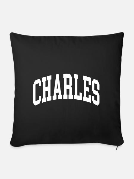 Charles - Sofakissenbezug 45 x 45 cm - Schwarz