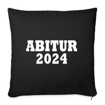 Abitur 2024 - Sofakissenbezug 45 x 45 cm - Schwarz - Vorne